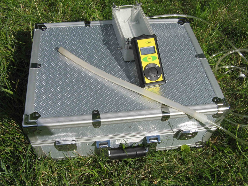Professional radon testing equipment in Gwinnett county